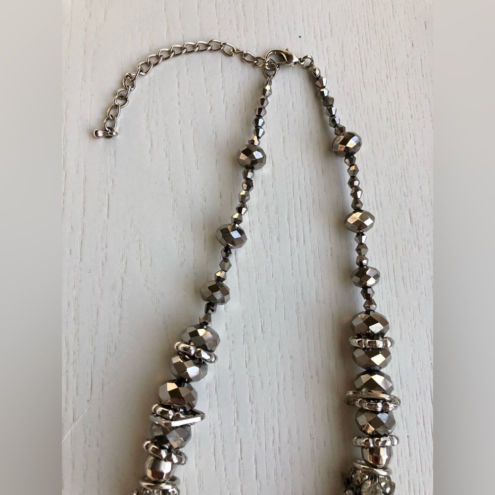 Unique Silver Tone/Bronze Necklace - Picture 11 of 13